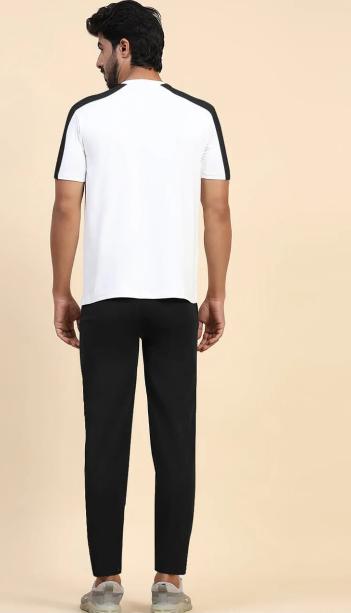 Men & Women White Black Nike Style Track Suit 2Pcs – Comfortable Sportswear Set
